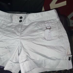 White House Black Market Women's Cargo Shorts in White